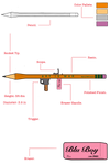 PENCIL ROCKET LAUNCHER SCULPTOR
