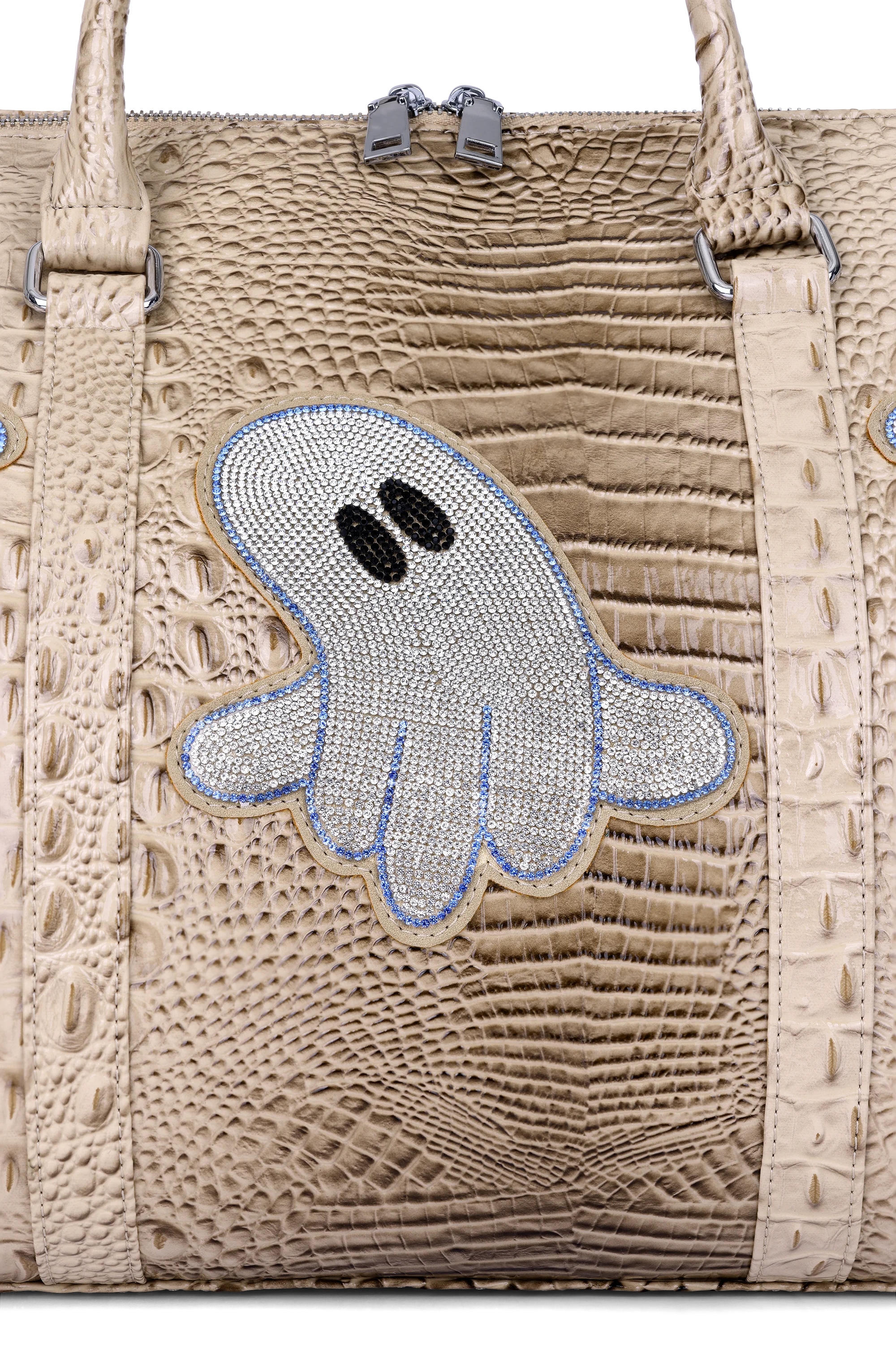 ALLIGATOR GHOST GEM DUFFLE BAG
