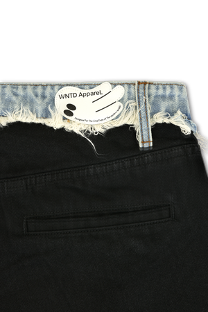 DENIM WAISTBAND TROUSERS
