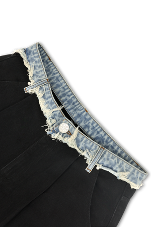 DENIM WAISTBAND TROUSERS