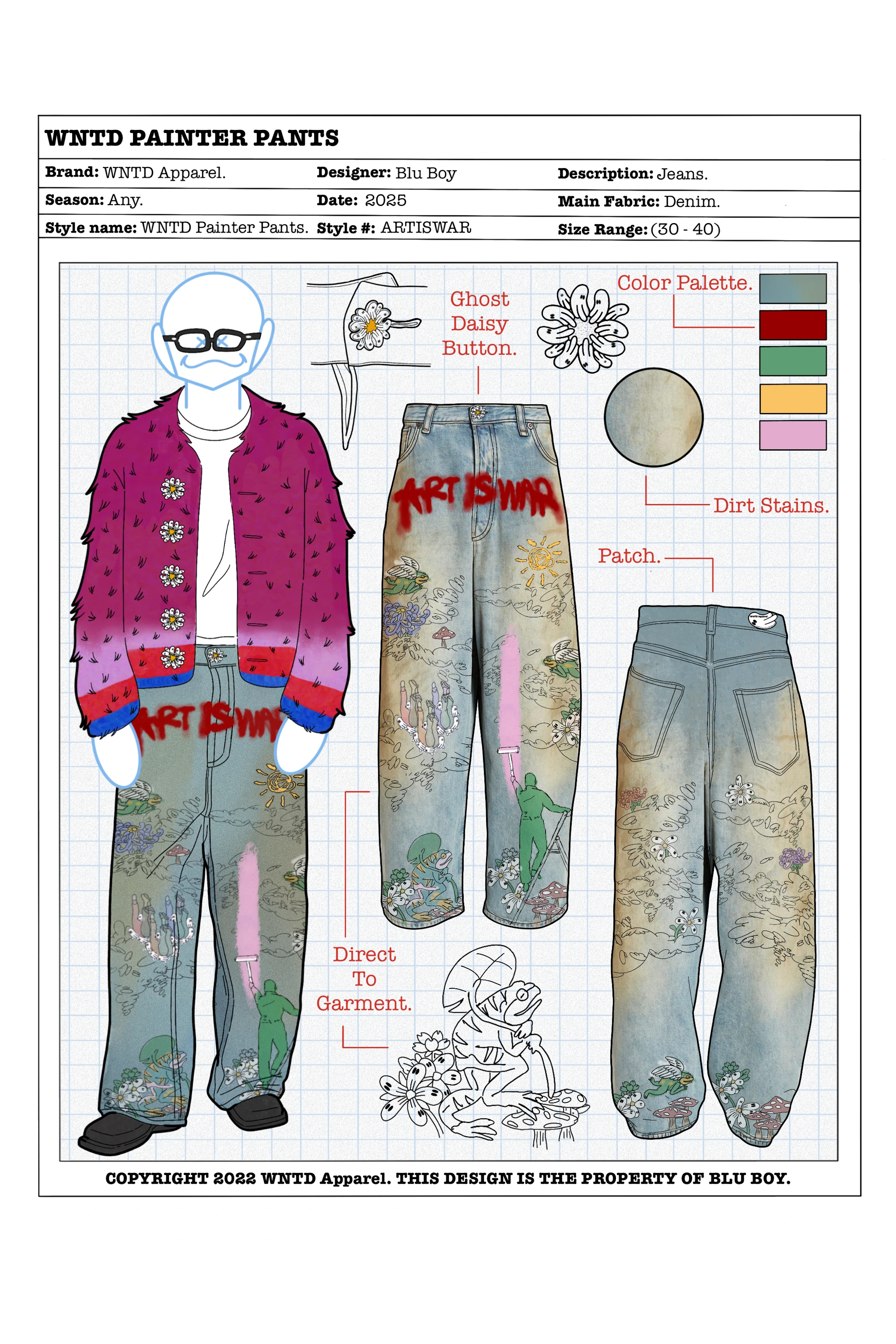 PAINTER PANTS BLUPRINT