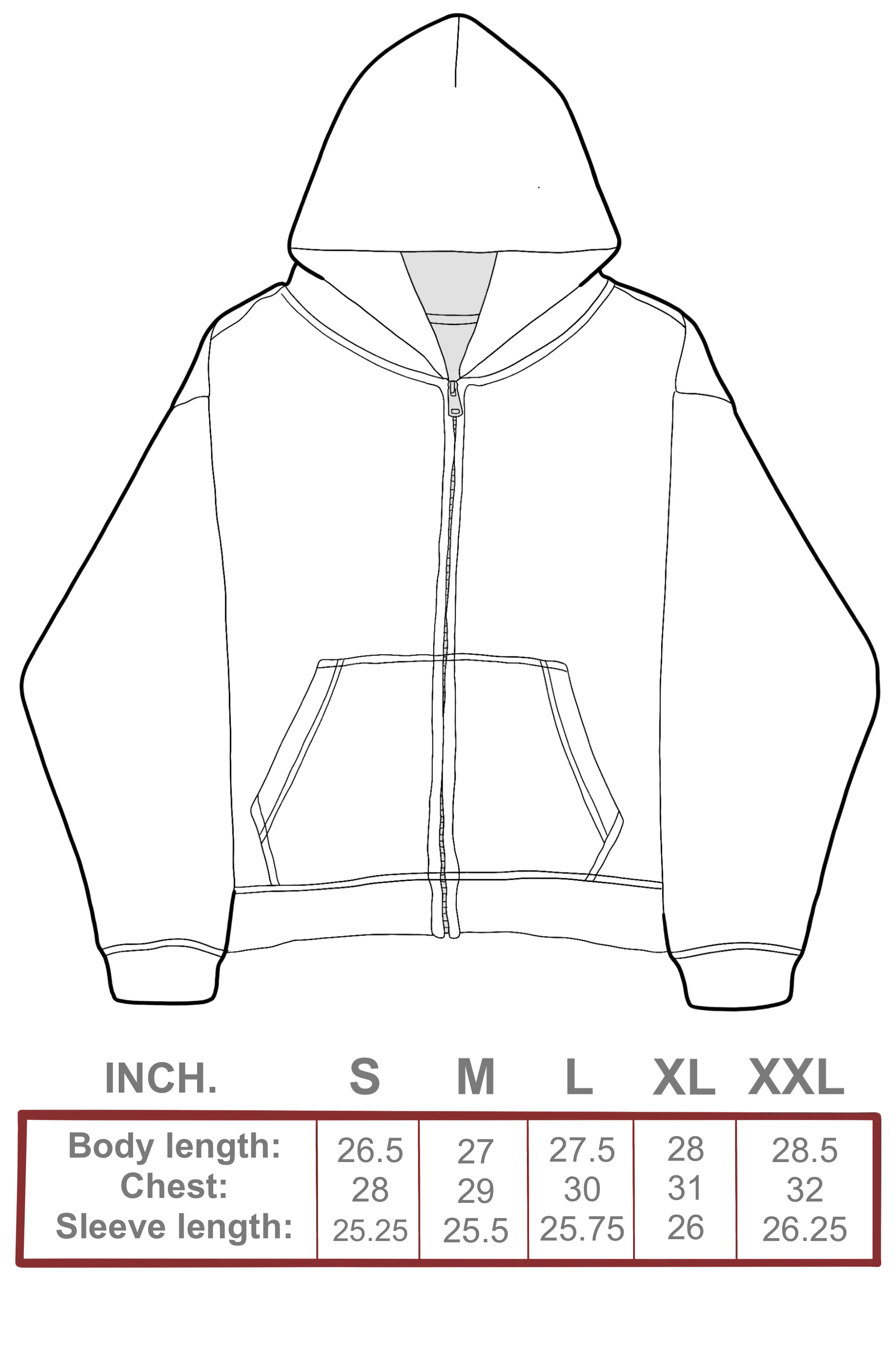BLU BOY SKETCH ZIP HOODIE