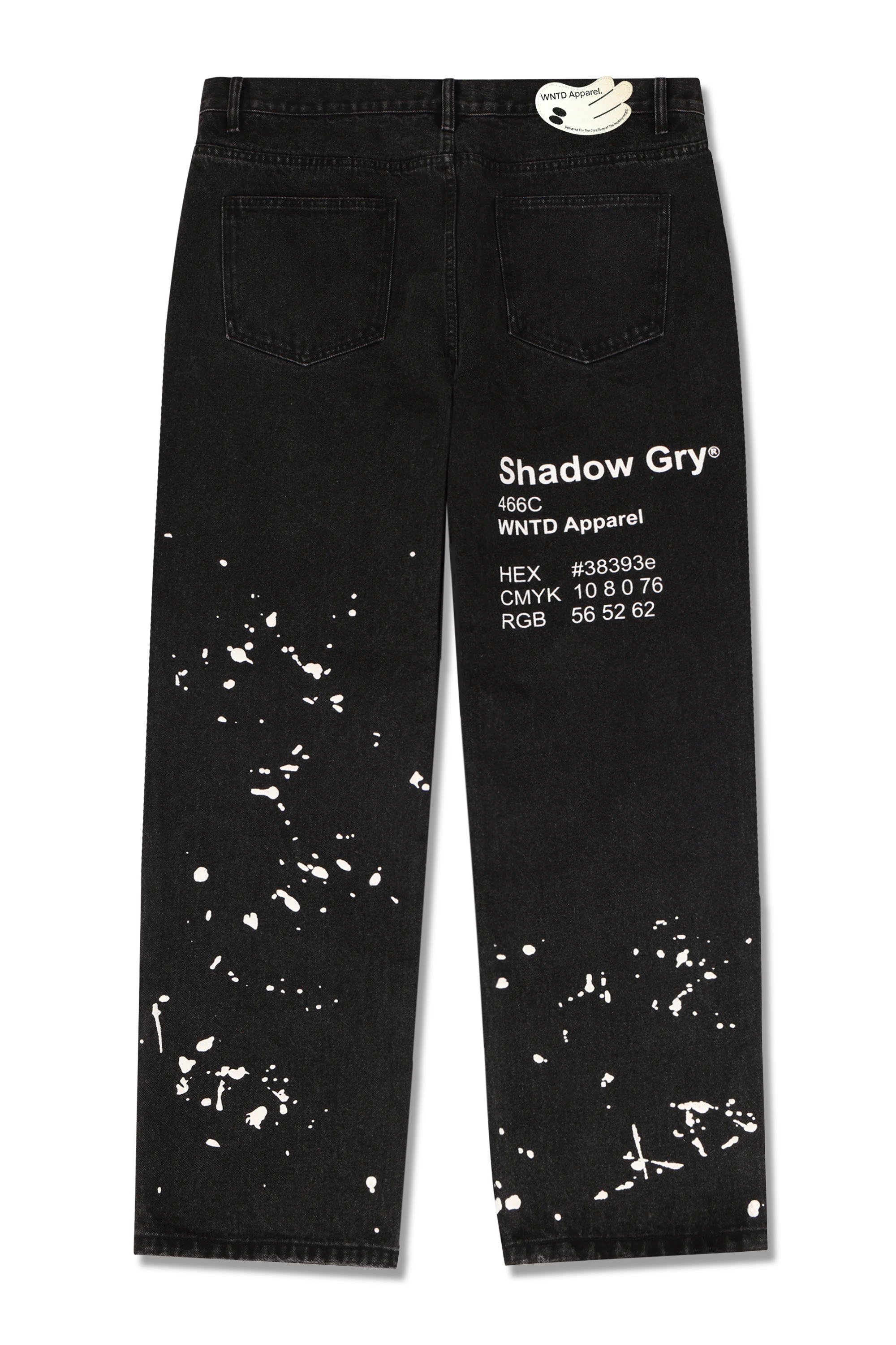 GHOST PAINT DENIM PANTS