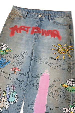 ART IS WAR PAINTER PANTS