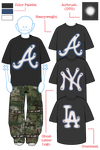 GHOST LETTER TEE (NY)