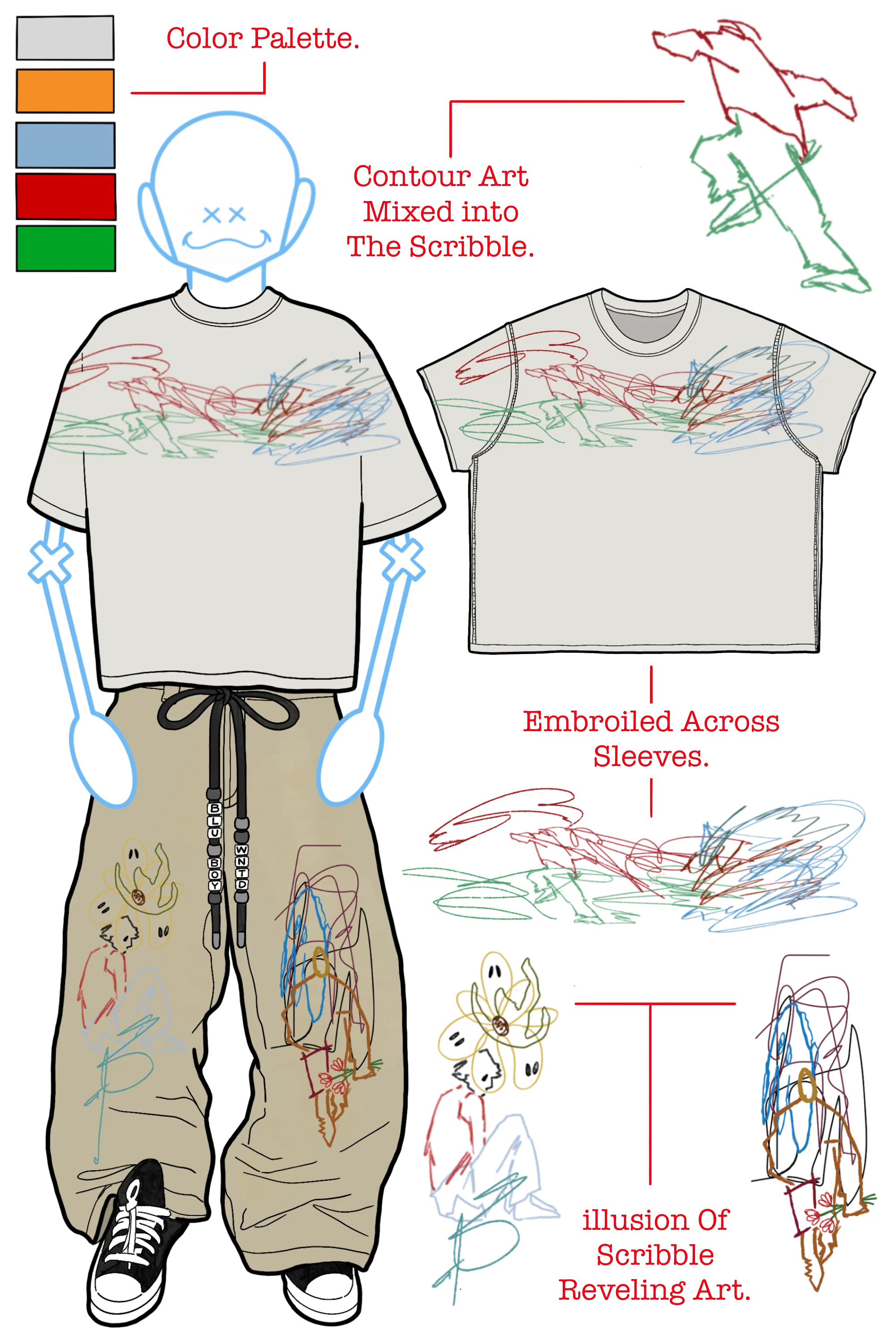 SCRIBBLE TEE