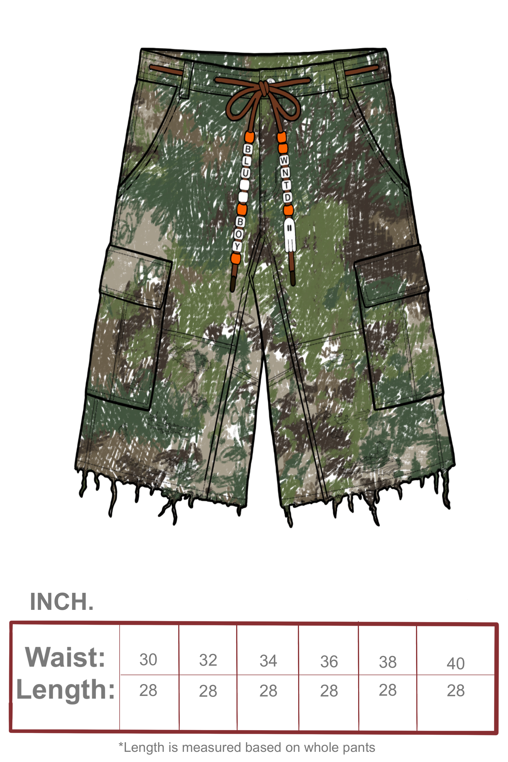 CHARM ROPE CARGO SHORTS
