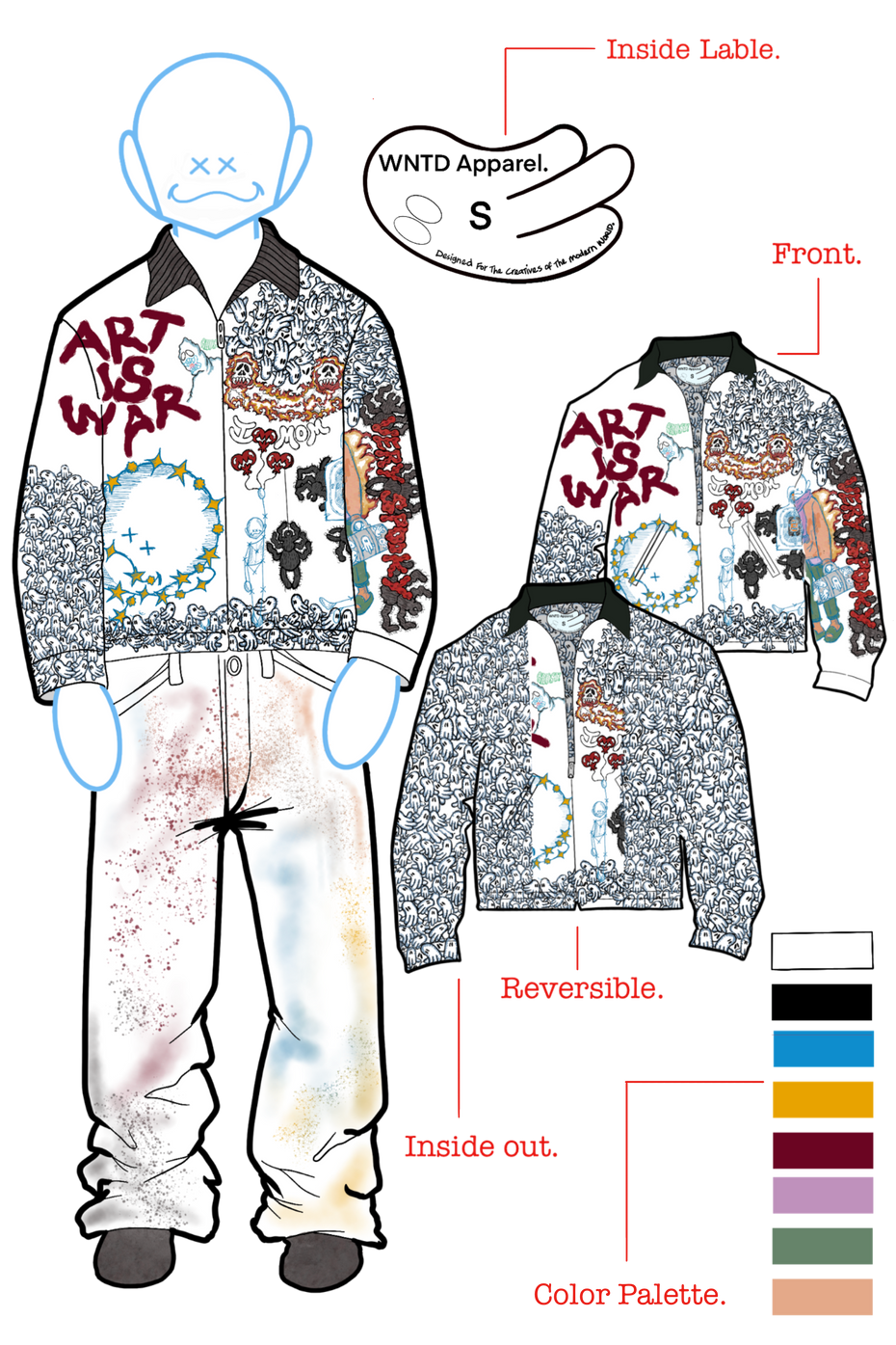 BLU BOY ART JACKET WNTD Apparel