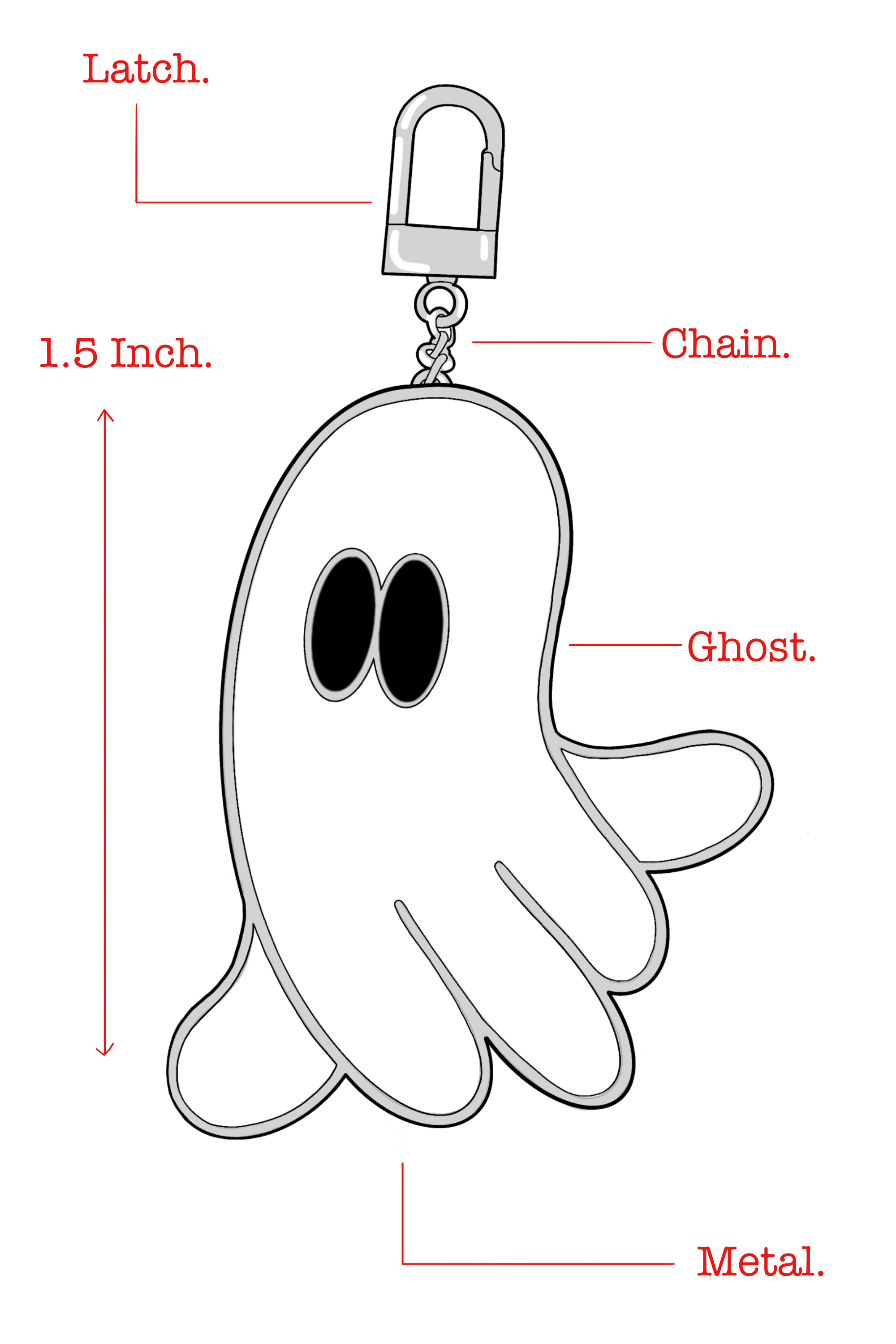 GHOST KEYCHAIN