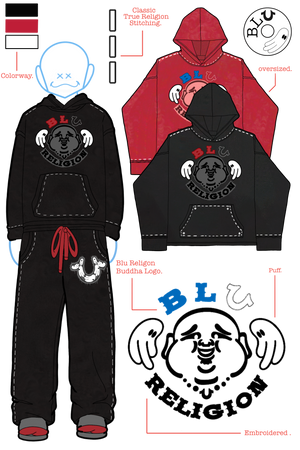 BLU RELIGION HOODIE