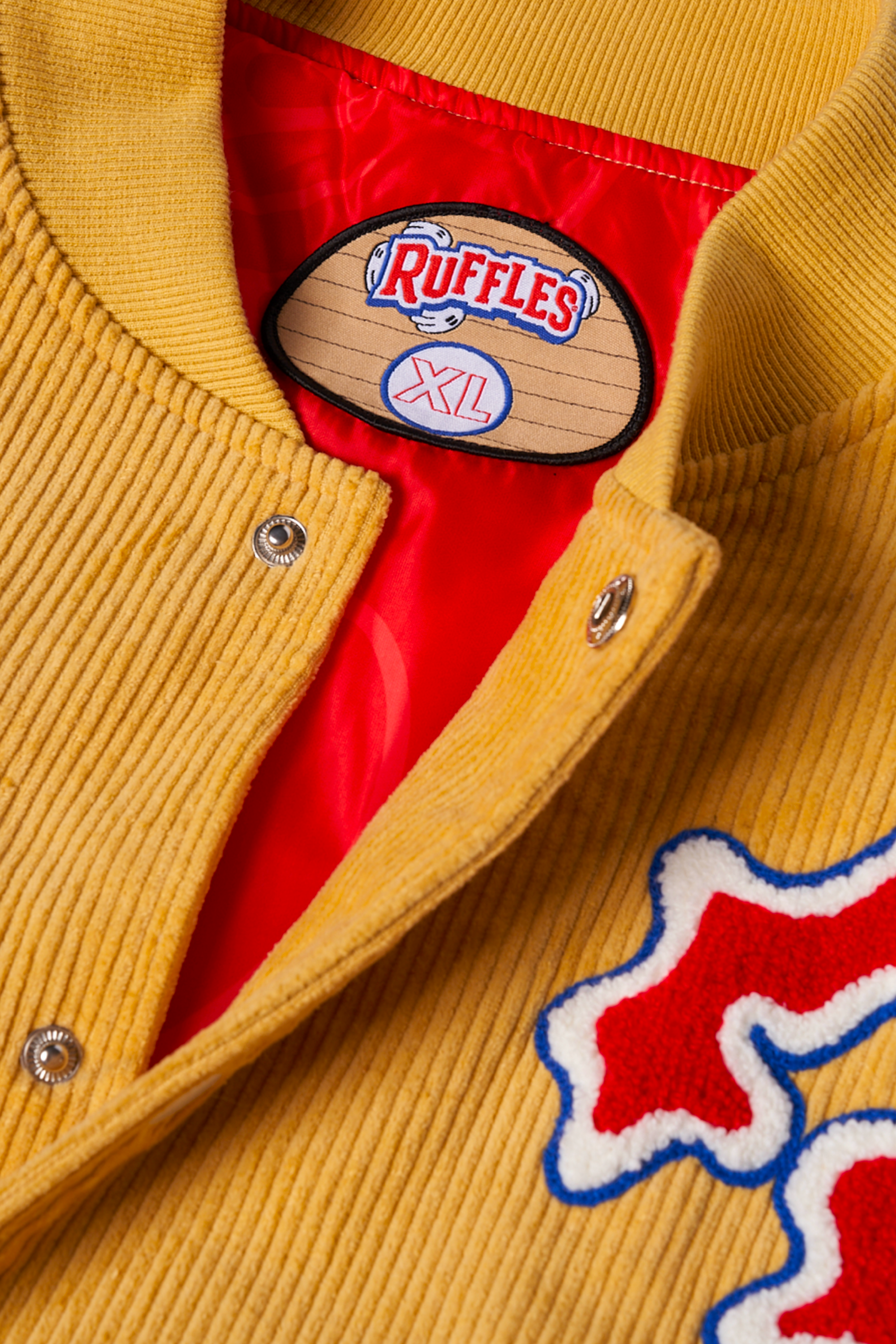 BLU BOY X RUFFLES VARSITY JACKET