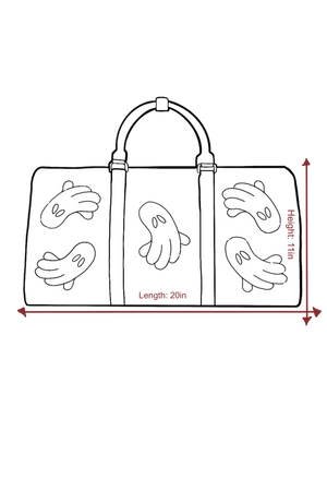 ALLIGATOR GHOST GEM DUFFLE BAG