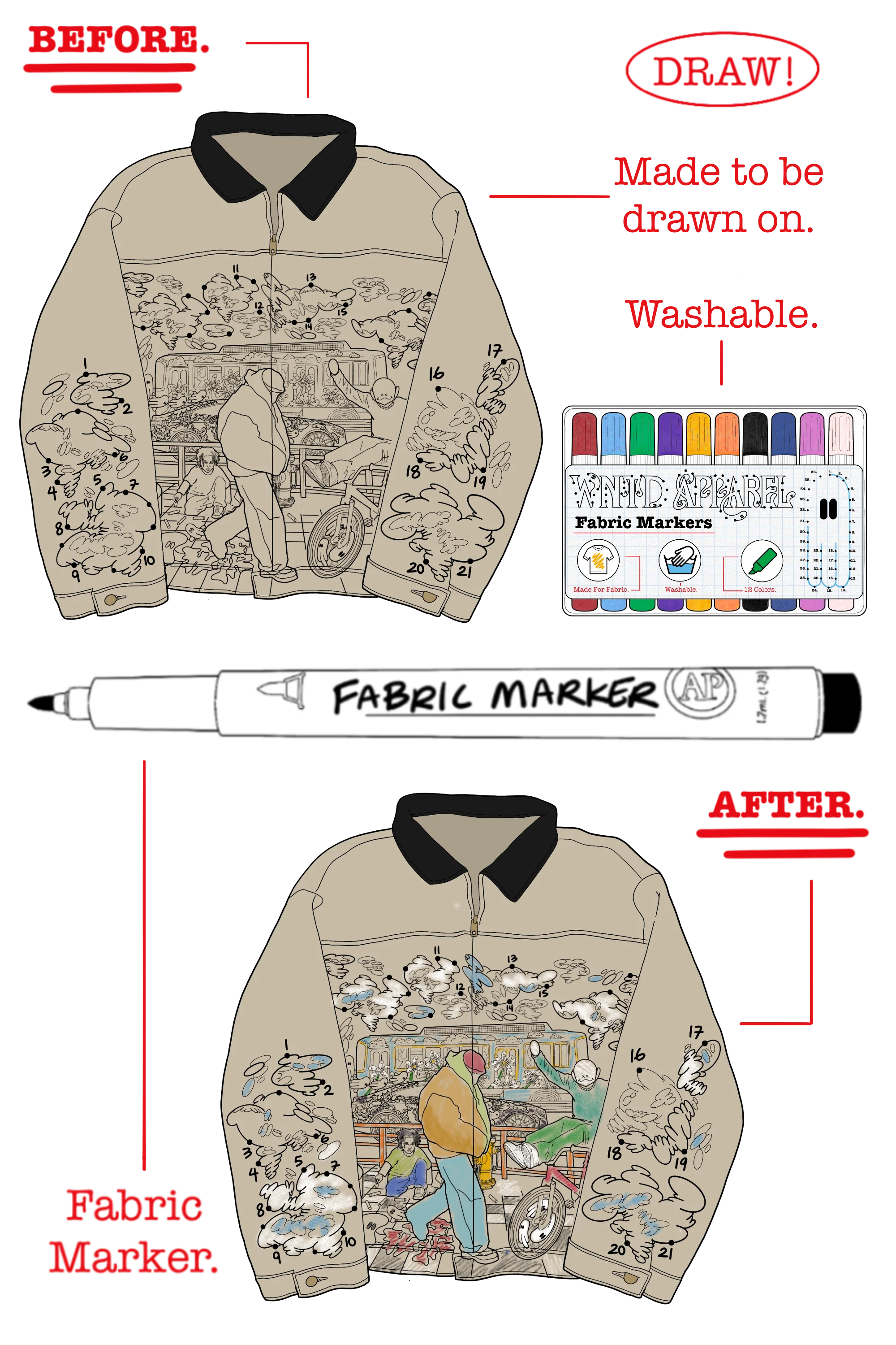 DOT TO DOT WORK JACKET
