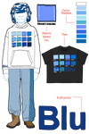BLU COLOR PALLETE TEE