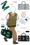 ALLIGATOR GHOST GEM DUFFLE BAG