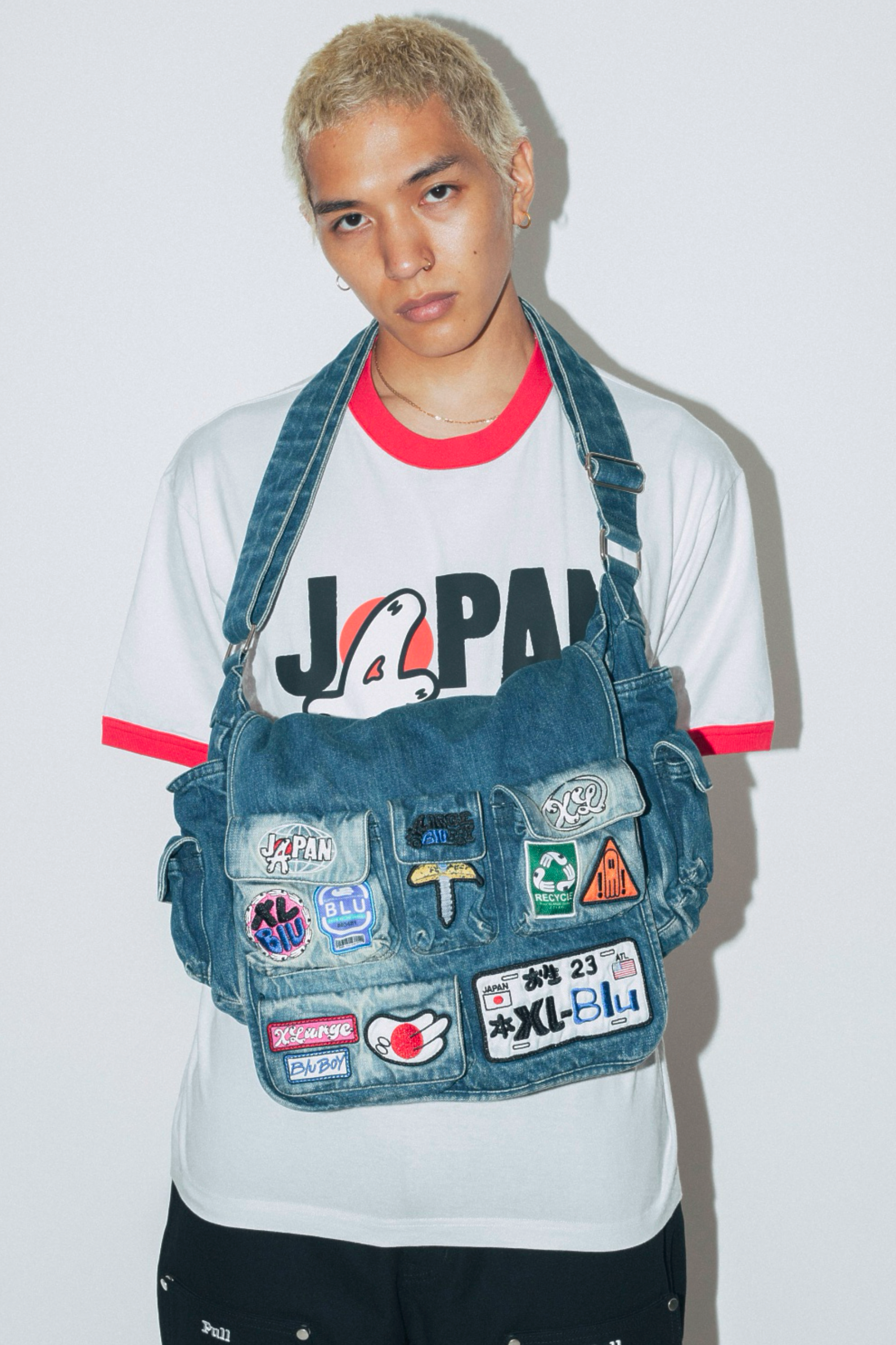 DENIM CARGO UTILITY BAG