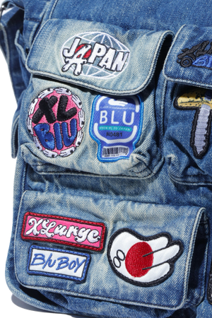 DENIM CARGO UTILITY BAG