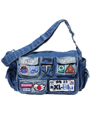 DENIM CARGO UTILITY BAG
