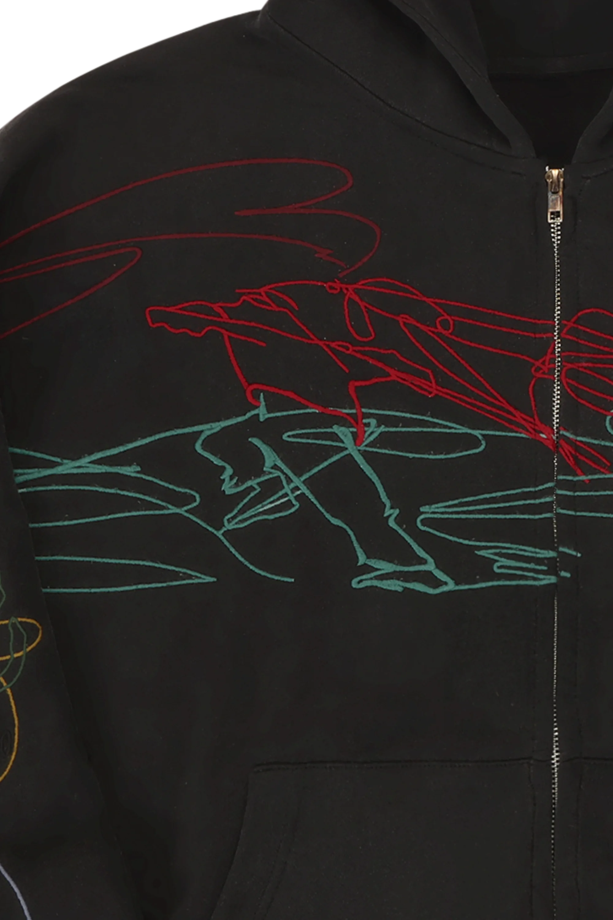 SCRIBBLE CONTOUR ART HOODIE