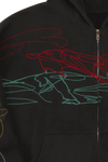 SCRIBBLE CONTOUR ART HOODIE