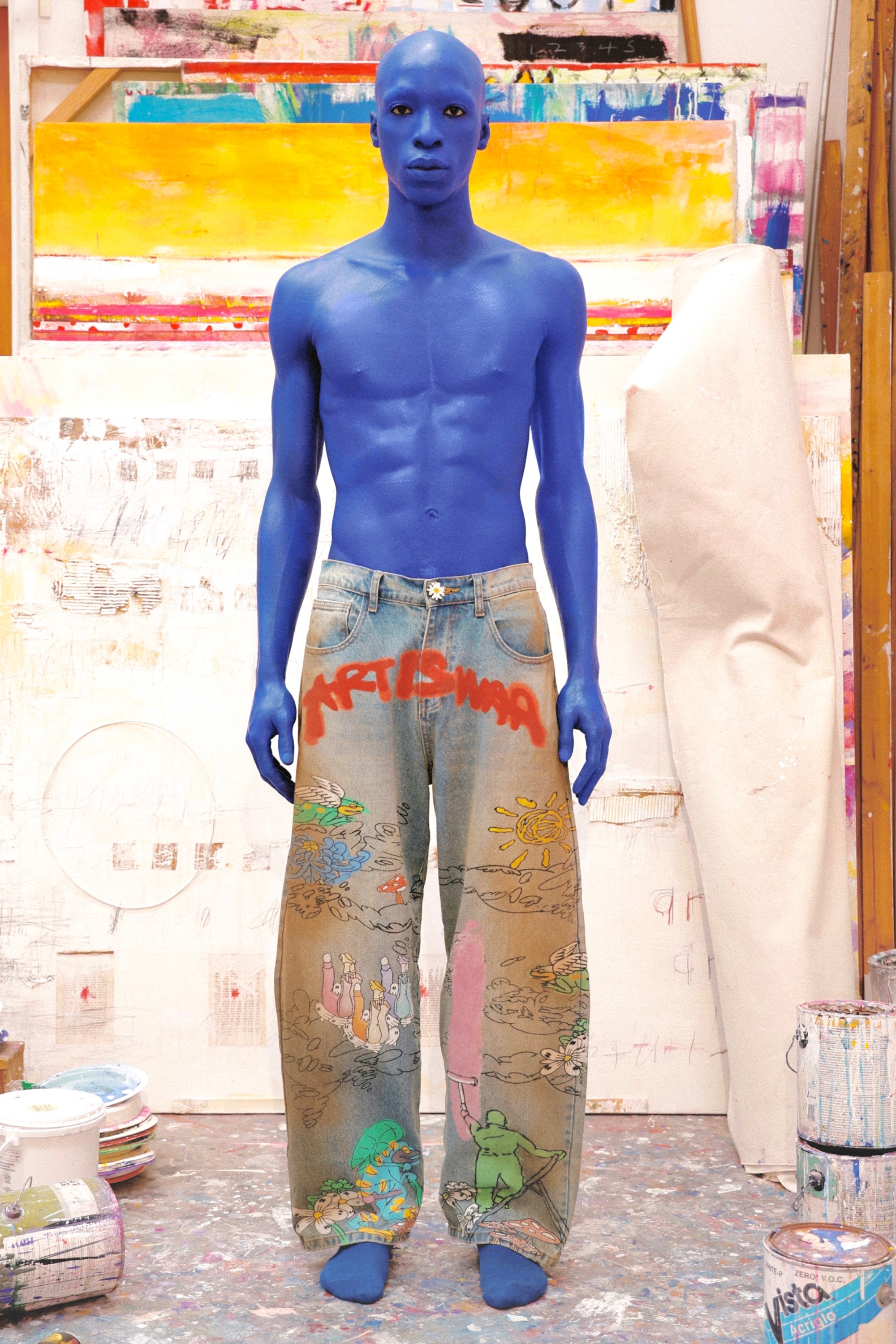 ART IS WAR PAINTER PANTS – WNTD Apparel