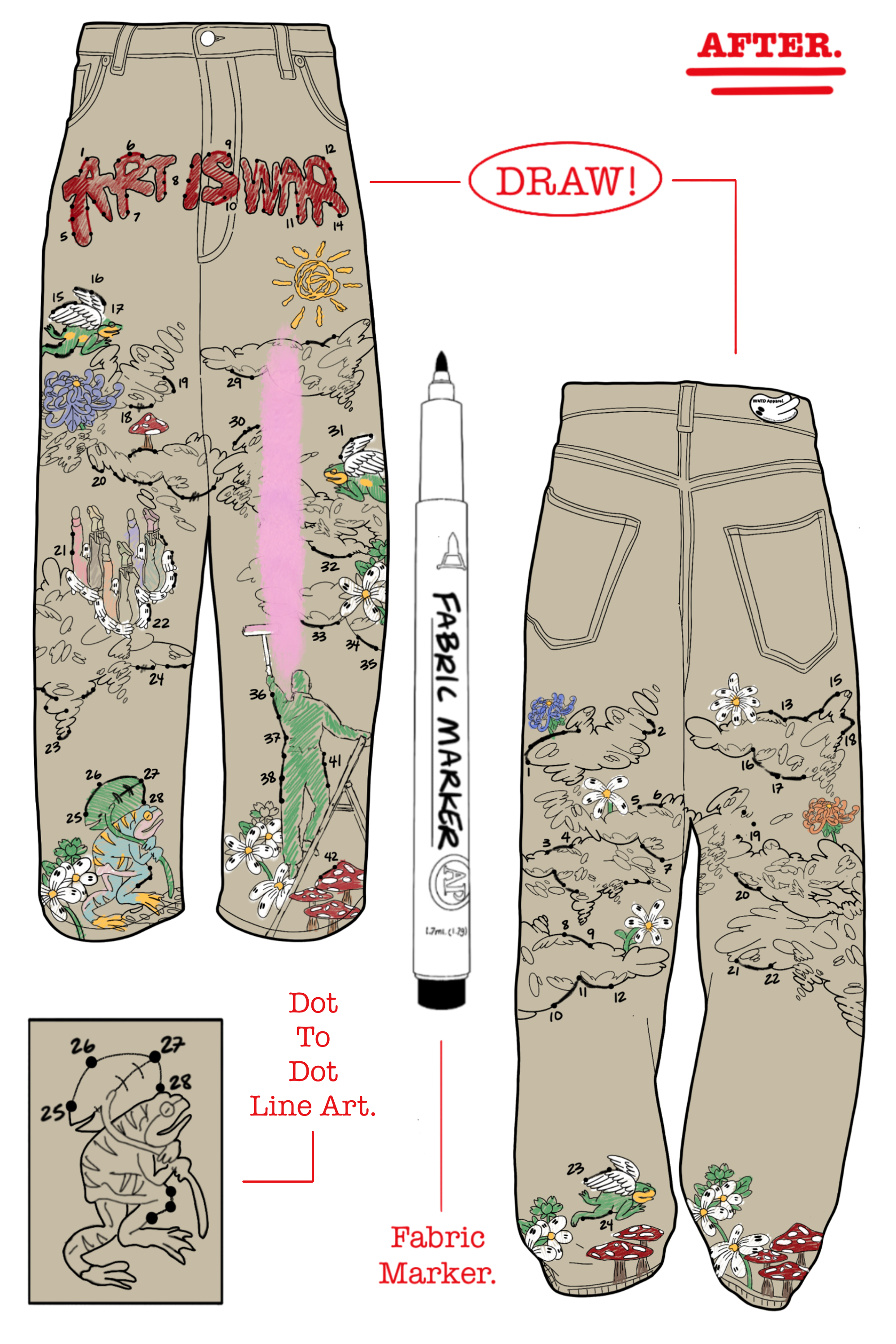 DOT TO DOT PANTS