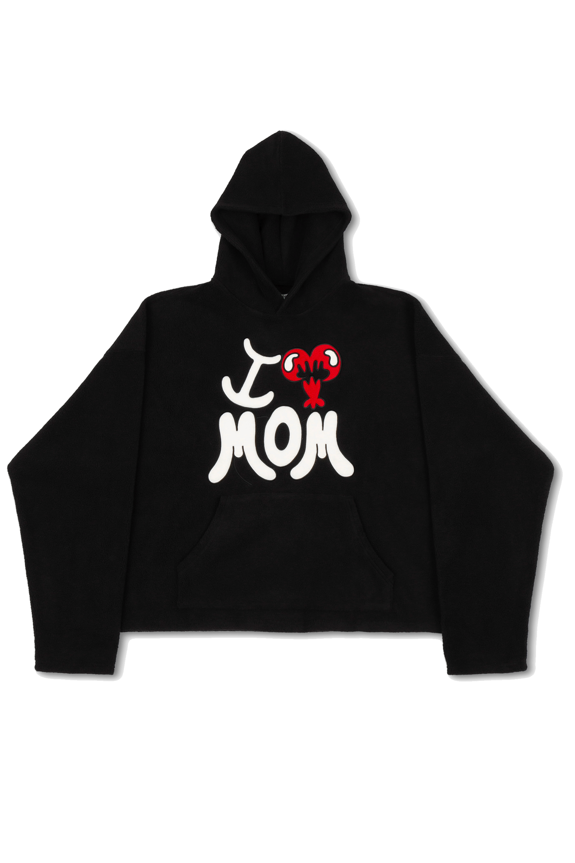 I LOVE MOM FLEECE HOODIE WNTD Apparel