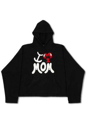 I LOVE MOM FLEECE HOODIE