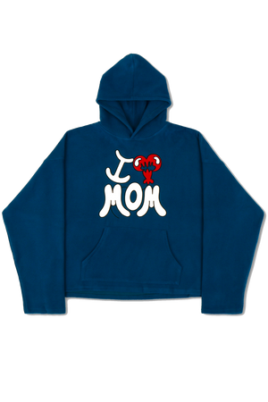 I LOVE MOM FLEECE HOODIE