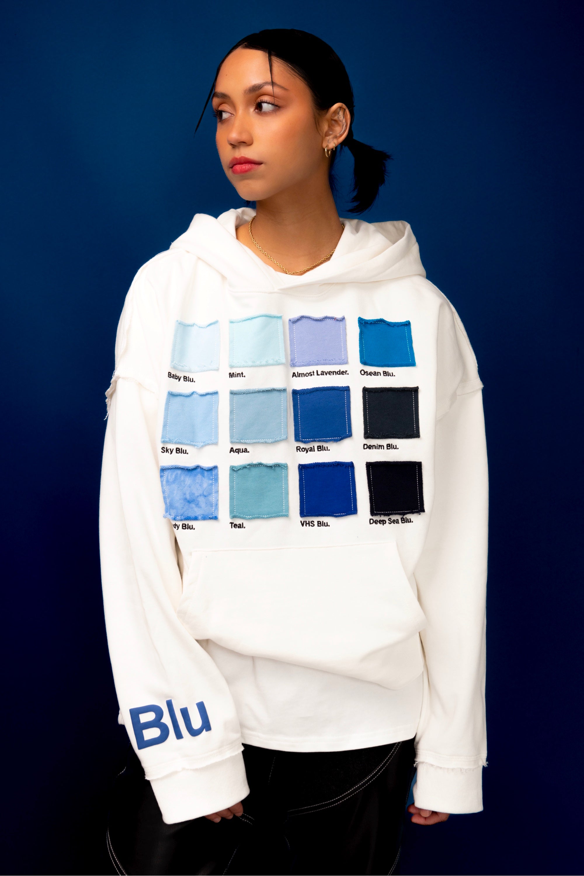 BLU COLOR PALLETE HOODIE