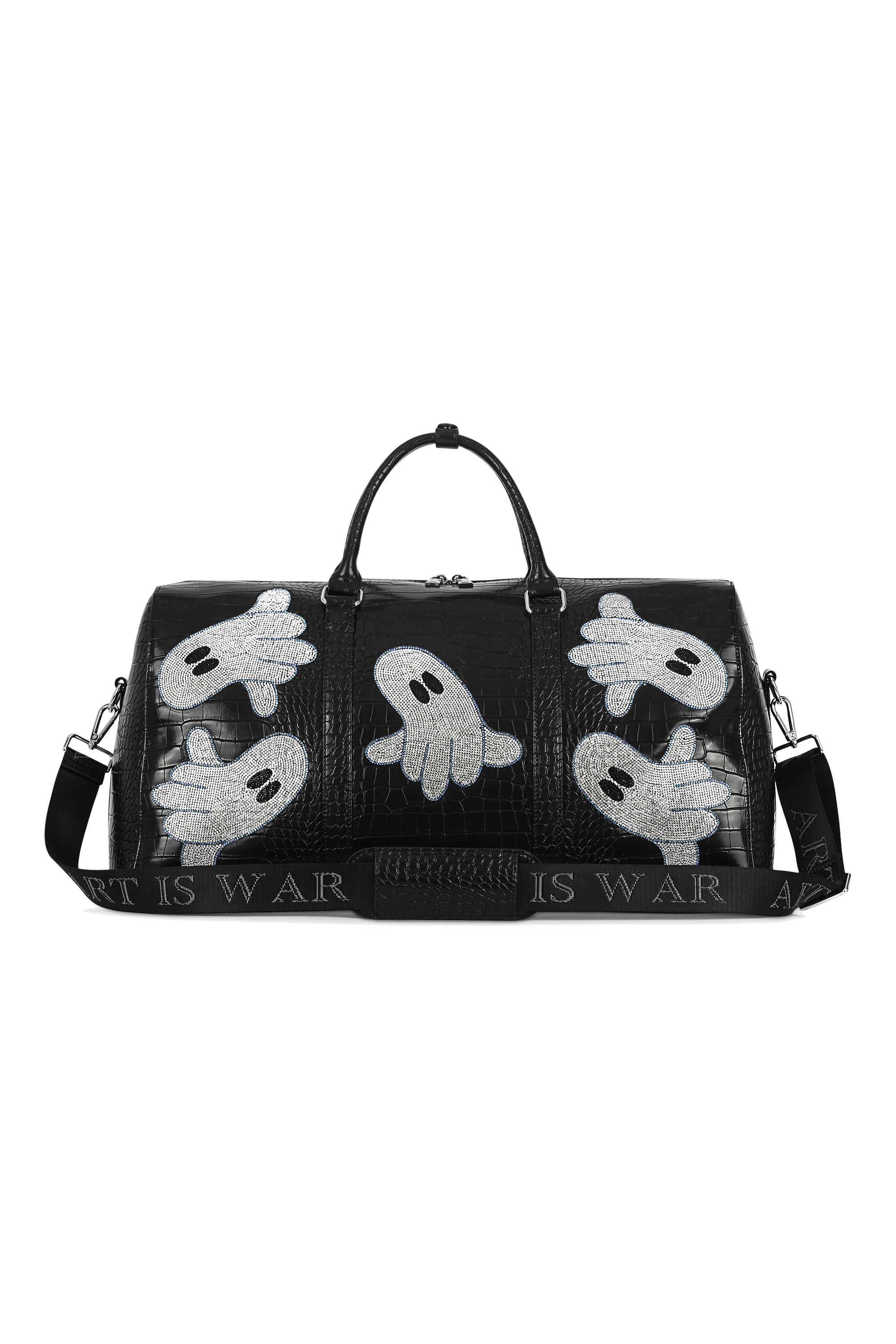 Black and White PU Fake Leather Ghost Bag – Rags n Rituals