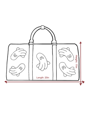 ALLIGATOR GHOST GEM DUFFLE BAG
